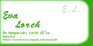 eva lorch business card